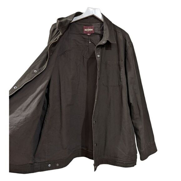 NWT ALESBURY Cotton Canvas Arlo Work Jacket Olive Size XXL - Picture 4 of 12